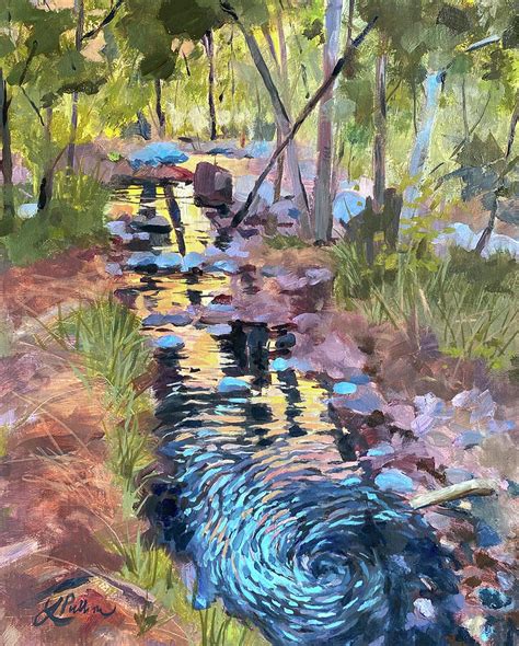 Late Afternoon Reflections Painting By Linda Pullinsi Fine Art America