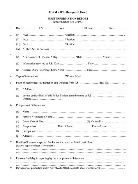 First Information Report Sample Fill Out And Sign Online Dochub