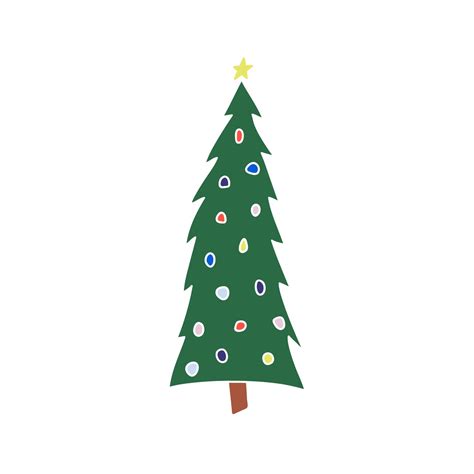 Modern Christmas Tree Illustration