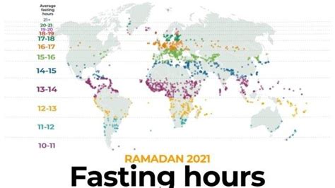 This Is The List Of Countries With The Longest And Shortest Ramadan