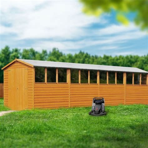 Shire Overlap Garden Shed With Double Doors 20ft X 10ft 6050mm X