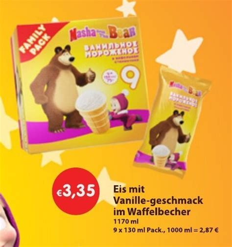 Masha And The Bear Eis 9 130ml Angebot Bei Mix Markt
