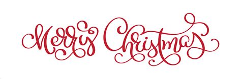 Download Hand lettering Merry Christmas vector text, Calligraphic ...