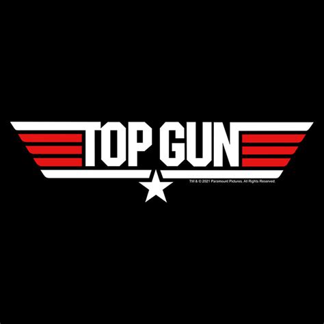 Mens Top Gun Red And White Movie Logo T Shirt Fifth Sun