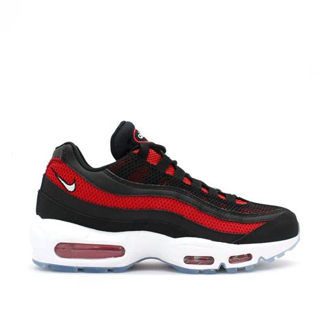 Nike Trainers Air Max 95 Essential Black Red Trainer Mens From Pilot Uk
