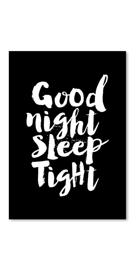 Americanflat Leinwandbild Good Night Sleep Tight Typografische Kunst
