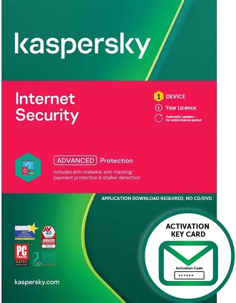 Kaspersky Internet Security 2021 2022 Ready 1 Device 1 Year Pc