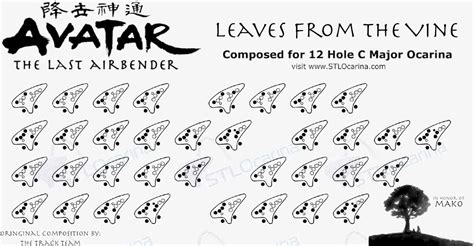 First ocarina tutorial song of times. Leaves From the Vine - Avatar The Last Airbender