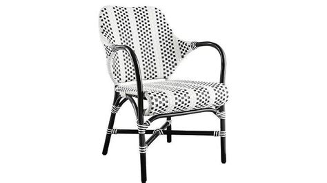 Round out any seating ensemble in style with this monetta rattan woven top accent table from threshold™. Black And White Rattan Chair - Canton Rattan And Woven ...