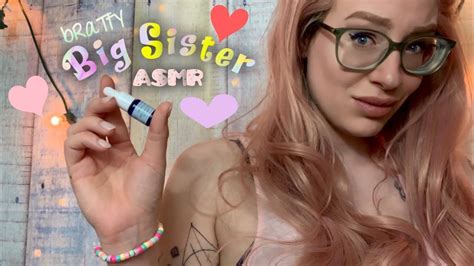 asmr ~ bratty ~ big sister prepares you for sleep 🤷🏼‍♀️ youtube