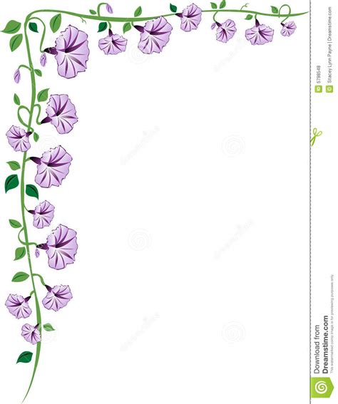 Painting Flowers On A Vine Clip Art Library