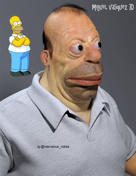 Fandom On Twitter Homer Simpson Irl Looks Absolutely Terrifying 😱