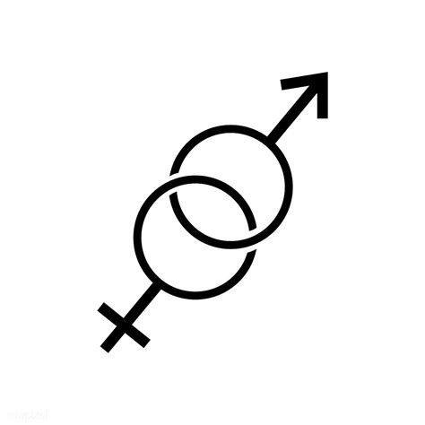 Download Free Vector Of Female And Male Symbols Overlapping Graphic