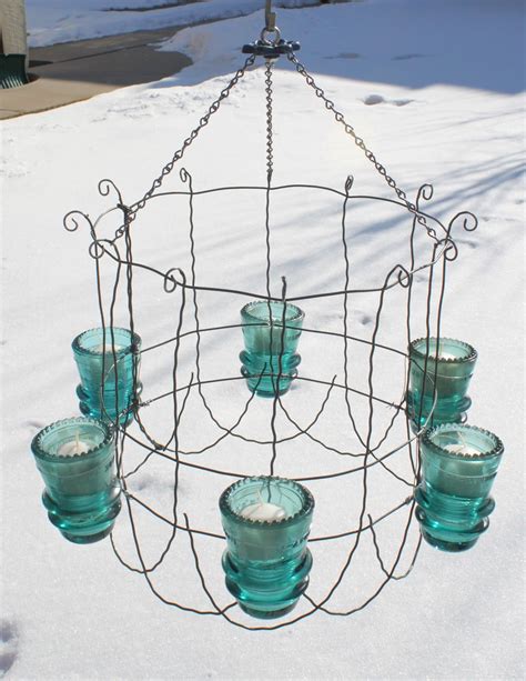 Dishfunctional Designs Vintage Glass Insulator Crafts Outdoor