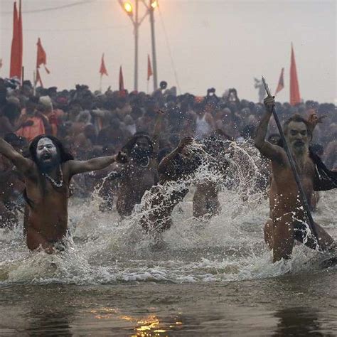 Devout Hindus Bathe In River Ganges World News Uk