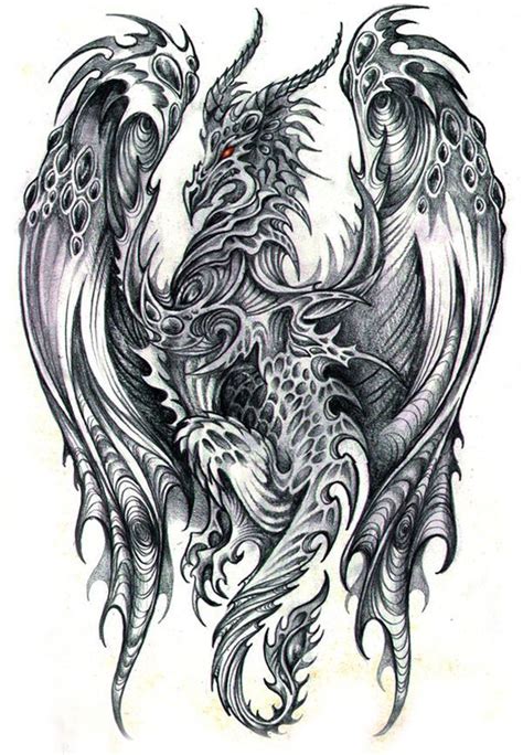 17 Best Images About Dragons In Black And White Mostly On Pinterest