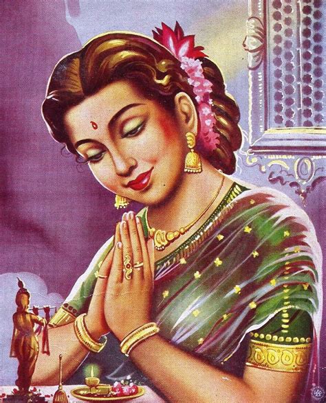 Beautiful Indian Woman Vintage Art Cigana