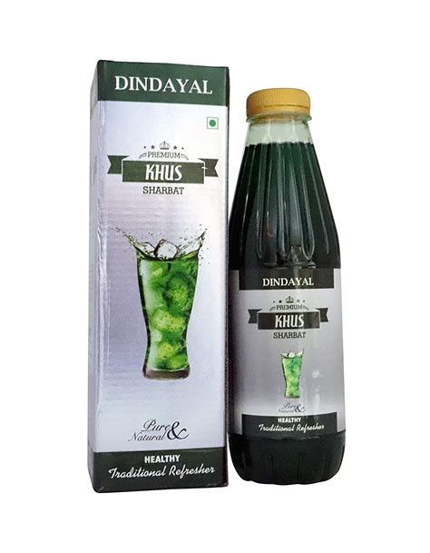 Dindayal Aushadhi 100 Pure Premium Khus Sharbat Khus Sharbat Syrup