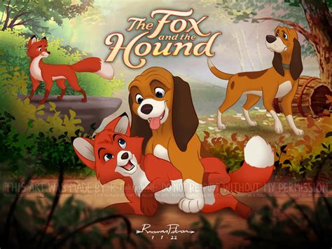 The Fox And The Hound By R Fakonwolf On Deviantart