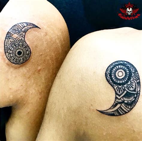 Yin Yang Couple Tattoo Couple Tattoos Best Couple Tattoos Tattoos