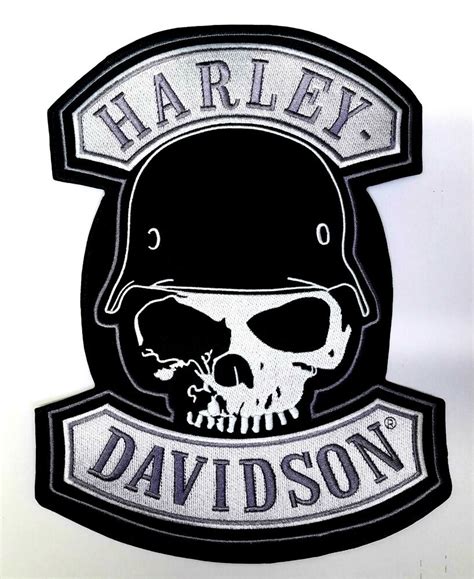 $10.0 harley davidson motorcycles 100 year pin and coin set on original card back. LARGE Harley Davidson SPIKE Skull Patch (back emblem) | eBay