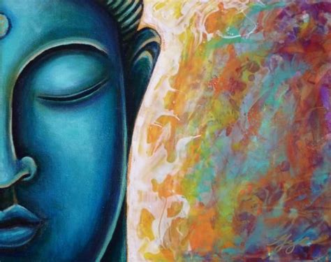 This Painting Is Called Blue Buddha Painted In Acrylics On Canvas