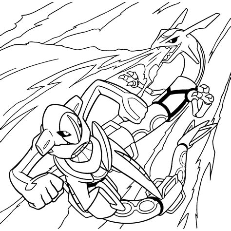 Find thousands of free and printable coloring pages and books on coloringpages.org! Legendary Pokemon Coloring Pages Rayquaza - Part 1 | Free ...