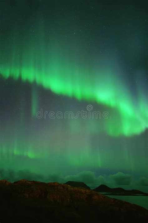 Northern Lights With Full Moon Stock Photo Image Of Stars Lights 747676