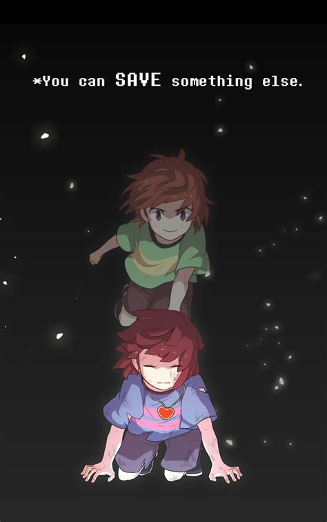 Chara And Frisk I Actually Like The Idea That Maybe In The Pacifist