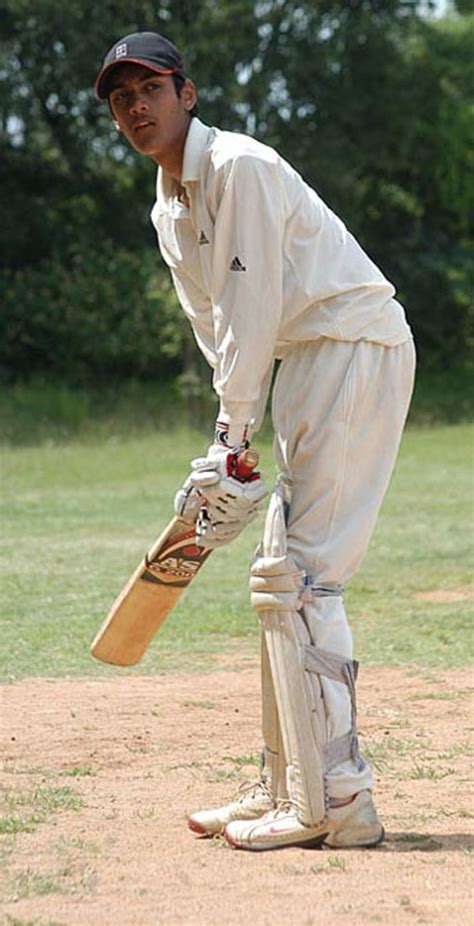 Mohammad Ayazuddin Son Of Mohammad Azharuddin In His Batting Stance