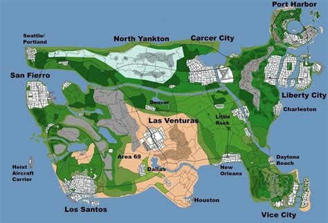 Карту Gta 6 с несколькими городами показали в сети