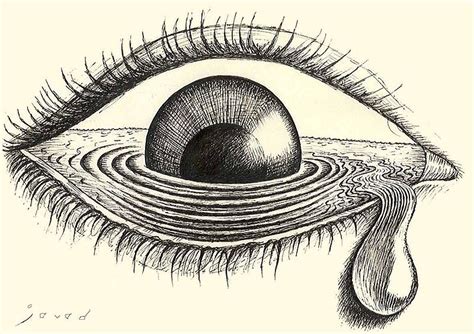Javad Alizadeh Ocean Of Sorrow Trippy Drawings Psychedelic Drawings