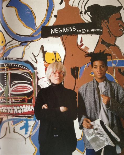 Andy Warhol And Jean Michel Basquiat At The Tony Shafrazi Gallery