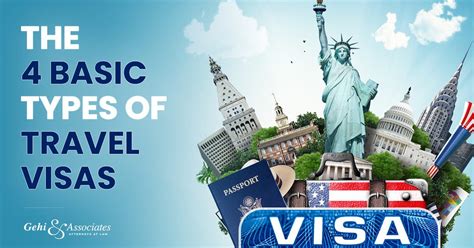 The 4 Basic Types Of Travel Visas Gehi And Associates Free Consultation