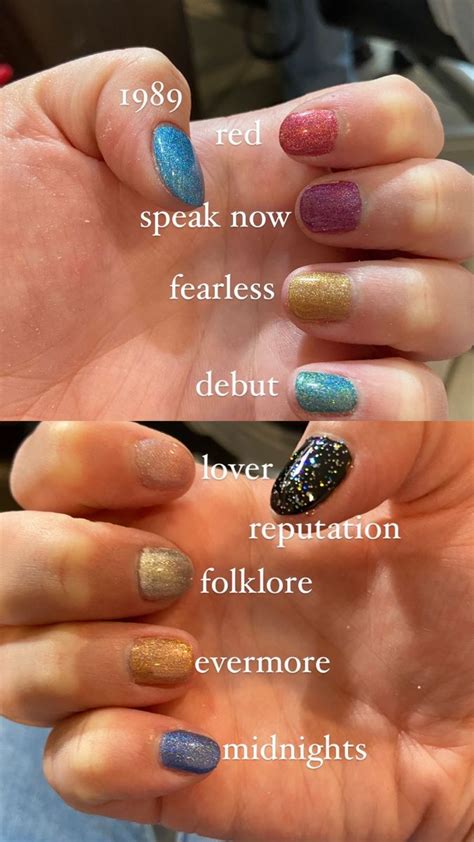 Eras Tour Nails In 2023 Taylor Swift Nails Concert Nails Taylor