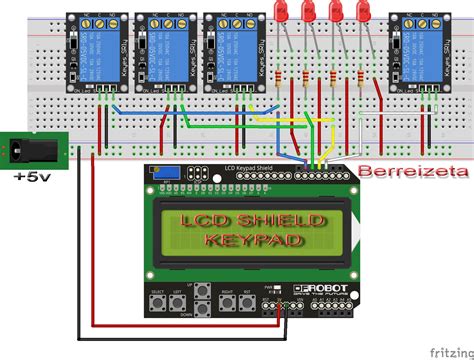 Berreizeta Arduino 4 Relays Y Lcd Shield Keypad
