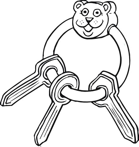 Car Key Coloring Page Police Colouring Pages Teacher Made Free