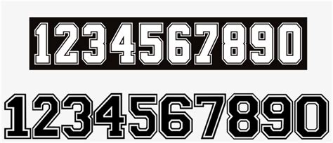 Font Number Football 2017 Free Transparent Png 1280x640 Free