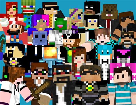 Minecraft Youtuber Skin Faces
