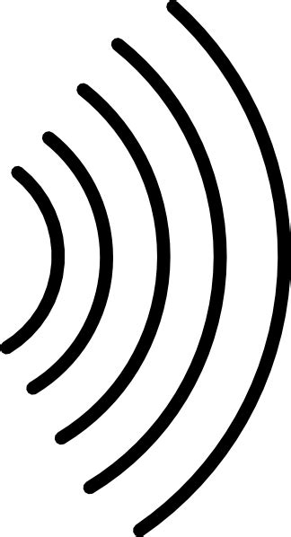 Signal Wave Black Clip Art At Vector Clip Art Online