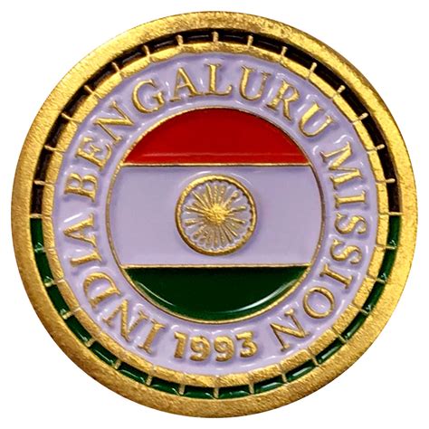 India Bengaluru Commemorative Mission Pin