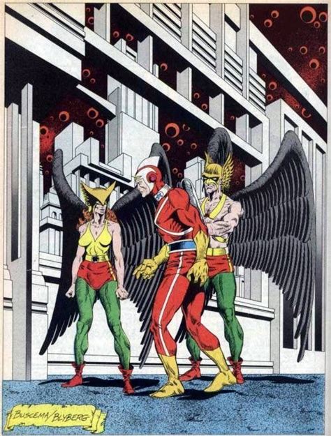 Hawkman Hawkgirl And Adam Strange By John Buscema And Willie Blyberg