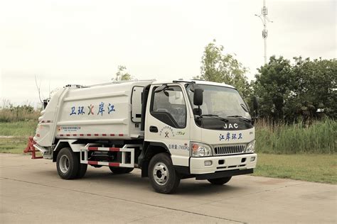 Jac Small Garbage Truck Rear Loading And Side Loading 3t Payload Low