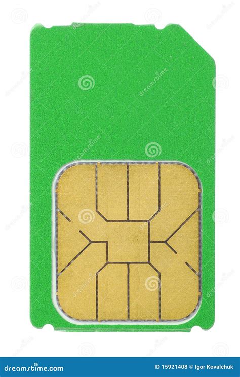 Sim Card Isolated Stock Photo Image Of Cell Greeting 15921408