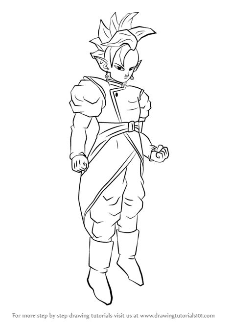 How To Draw Supreme Kai From Dragon Ball Z Dragon Ball Z Step By Step
