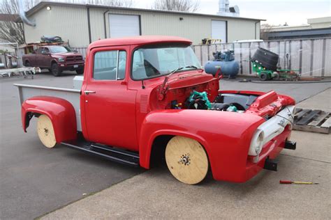“body Swapped” 1956 Ford F100 Truck To Art Morrison Chassis