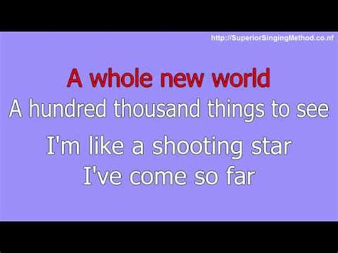 Nah das wack what she finna do? Disney Karaoke Aladdin - A Whole New World (Lyrics and ...