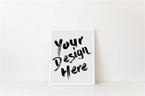 Download Simple White Frame Mockup 8x10 ~ Print Mockups ~ Creative ...