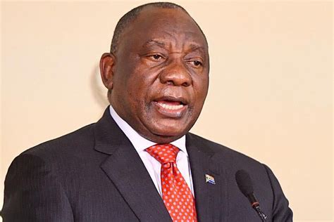 Ramaphosa cuts a fitting figure to take over government, stabilise the economy, and secure the constitutional architecture that. Cyril Ramaphosa's full speech: Restaurants, cinemas partially open as SA pounded by twin ...