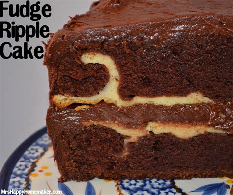 Fudge Ripple Cake Mrs Happy Homemaker